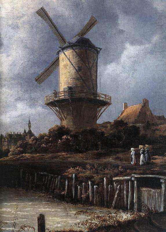 RUISDAEL, Jacob Isaackszon van The Windmill at Wijk bij Duurstede (detail) af china oil painting image